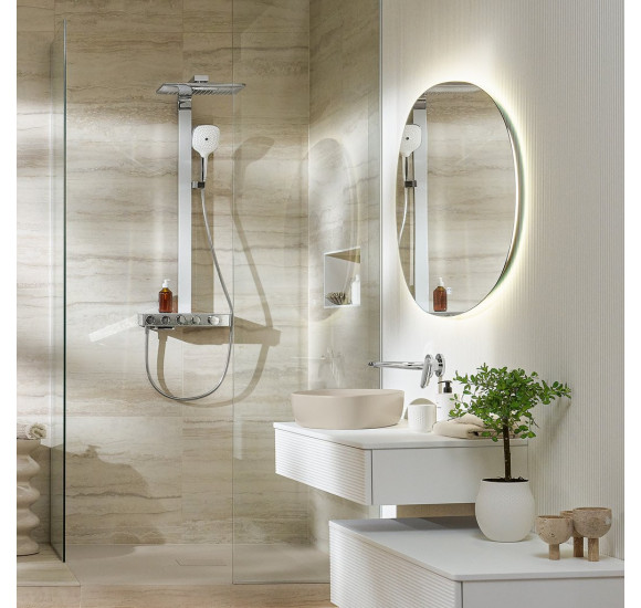Villeroy&Boch Infinity Showers virštinkinė termostatinė vonios/dušo sistema su kriokline srove