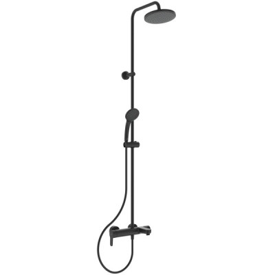 Ideal Standard Cerafine O vonios/dušo sistema juoda matinė , 20 cm apvali dušo galva