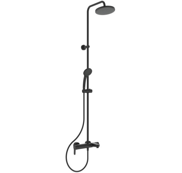 Ideal Standard Cerafine O vonios/dušo sistema juoda matinė , 20 cm apvali dušo galva