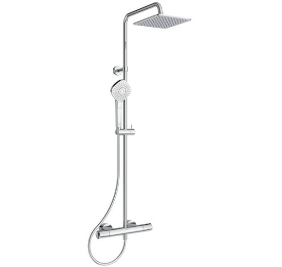 Ideal Standard CERATHERM T100 termostatinė dušo sistema, chromo spalvos