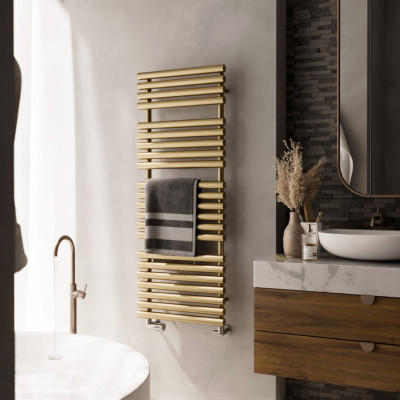 Terma Rolo Towel rankšluosčių džiovintuvas, 108x52 cm, žalvario spalvos