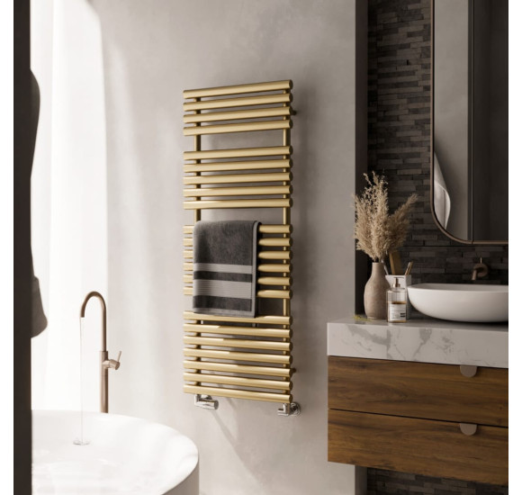 Terma Rolo Towel rankšluosčių džiovintuvas, 108x52 cm, žalvario spalvos