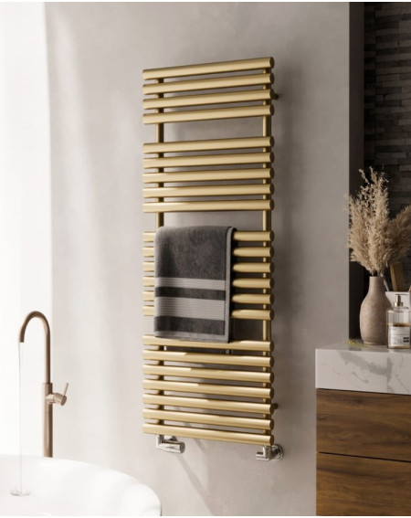 Terma Rolo Towel rankšluosčių džiovintuvas, 108x52 cm, žalvario spalvos