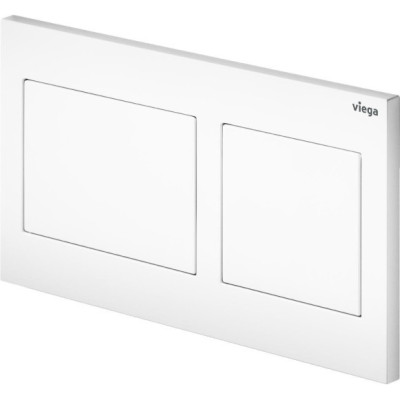 Viega PreVista Dry potinkinis klozeto rėmas su Visign for Style 21 baltu mygtuku ir tvirtinimo elementais