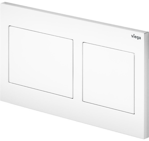 Viega PreVista Dry potinkinis klozeto rėmas su Visign for Style 21 baltu mygtuku ir tvirtinimo elementais