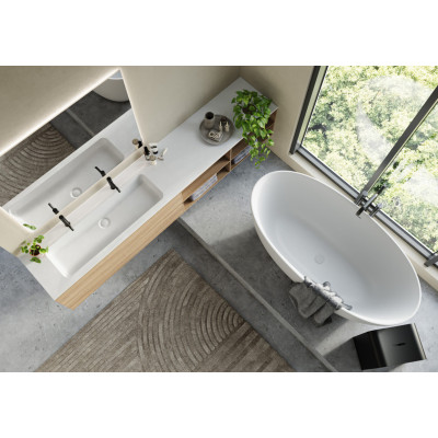 Balteco CADE XONYX Akmens masės vonia 169x84