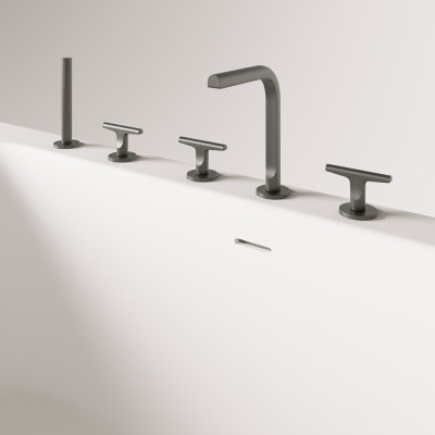 PAA QUADRO WALL prie sienos glaudžama vonia, silkstone 160x75cm