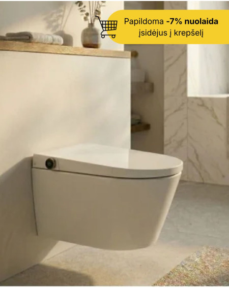 Ideal Standard i.life E išmanus klozetas su bide funkcija, "Soft Close" dangtis, RimLS technologija