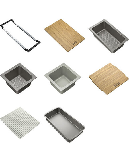 Franke 8 dalių All-in-one rinkinys plautuvei