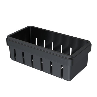 Geesa frame Black Basket serijos higienos priemonų laikiklis 21 cm, juodas laikiklis, juodas įdėkliukas