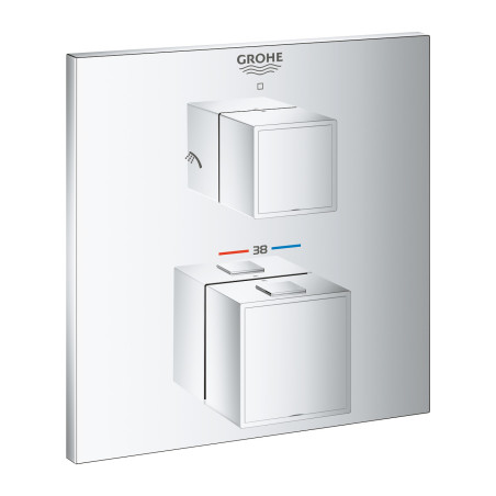 IŠPARDAVIMAS. Grohe Grohtherm Cube potinkinis termostatinis maišytuvas, 2 krypčių išbėgimas