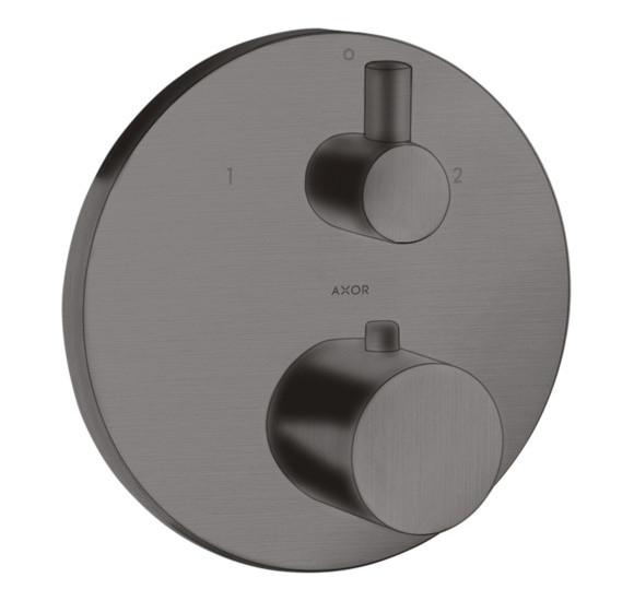 IŠPARDAVIMAS. Axor Uno potinkinis termostatinis maišytuvas dušui, brushed black chrome