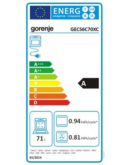 Viryklė GORENJE GECS6C70XC