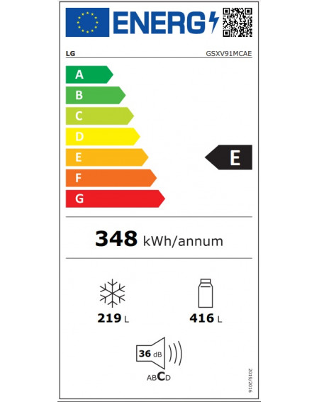 Šaldytuvas LG GSXV91MCAE