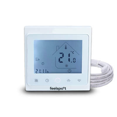 Feelspot WTH51.36 NEW elektroninis programuojamas termostatas (termoreguliatorius), baltos spalvos