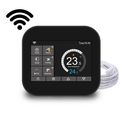 Feelspot WTH07.36, Tuya elektroninis WI-FI termostatas (termoreguliatorius), juodos spalvos