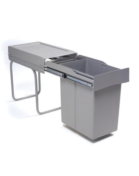 ALVEUS Albio 20 šiukšliadėžė, 21l+1l, 255x455x400