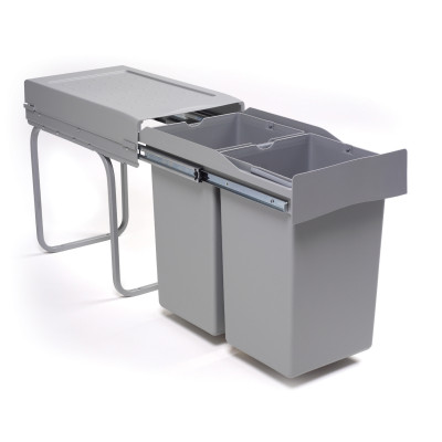 ALVEUS Albio 20 šiukšliadėžė, 14l+14l, 255x455x400