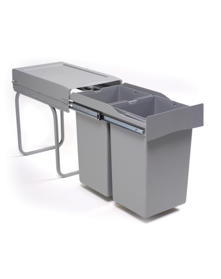 ALVEUS Albio 20 šiukšliadėžė, 14l+14l, 255x455x400