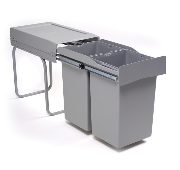 ALVEUS Albio 20 šiukšliadėžė, 14l+14l, 255x455x400