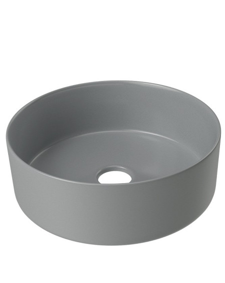 KAMĖ TONDO keraminis praustuvas, matinis pilkas 35cm