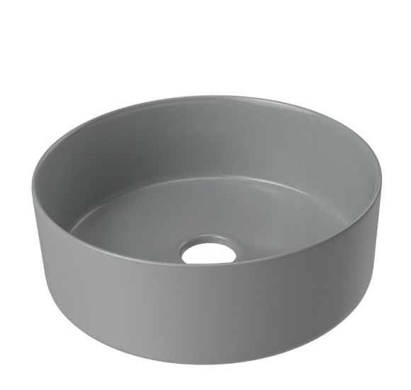 KAMĖ TONDO keraminis praustuvas, matinis pilkas 35cm
