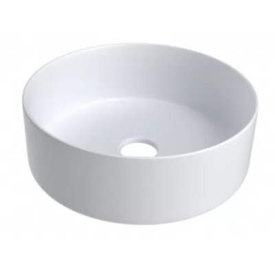 KAMĖ TONDO keraminis praustuvas, matinis baltas 35cm