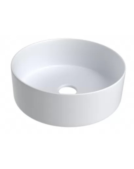 KAMĖ TONDO keraminis praustuvas, matinis baltas 35cm
