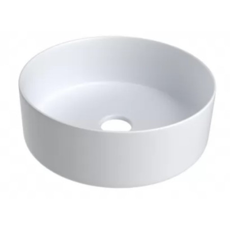 KAMĖ TONDO keraminis praustuvas, matinis baltas 35cm