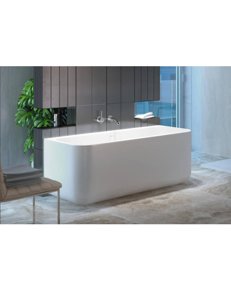 Akmens masės vonia Balteco GAMMA 159x71, balta