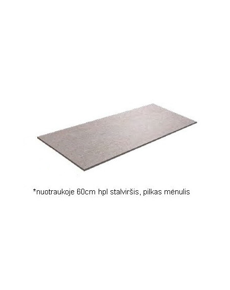 Kame plonas HPL stalviršis, pilkas mėnulis (pasirenkami dydžiai)