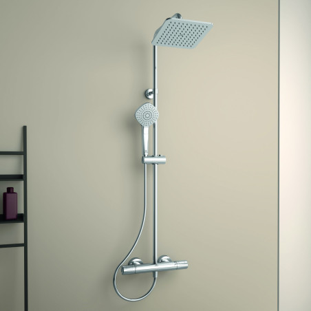 Ideal Standard CERATHERM T100 termostatinė dušo sistema, chromo spalvos