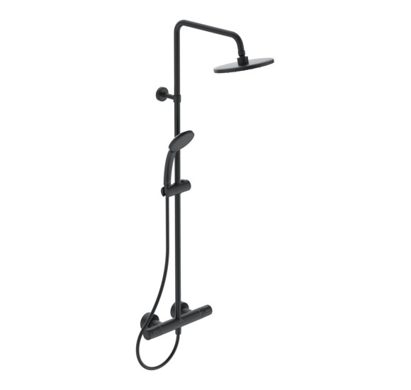 Ideal Standard CERATHERM T25 (A7545XG) termostatinė dušo sistema, juodos matinės spalvos