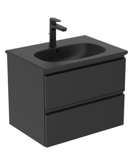 Ideal Standard Tesi pakabinama vonios spintelė 60cm, matinė juoda, T0050ZT