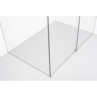 Brasta Glass Dušo kabina Milda SOFT 120x80cm, skaidrus stiklas, su "soft close" uždarymu