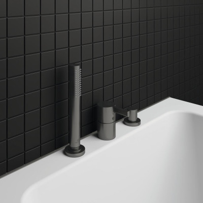 Ideal Standard Joy vonios maišytuvas, montuojamas į kraštą, 3-ių dalių BC789, PVD spalvos