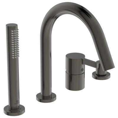 Ideal Standard Joy vonios maišytuvas, montuojamas į kraštą, 4-ių dalių BC789, PVD spalvos