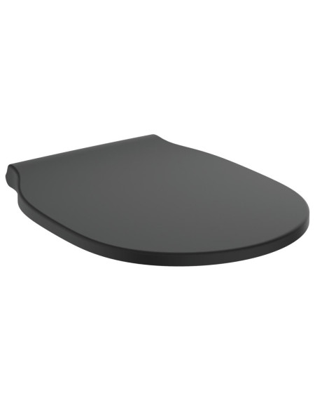 Ideal Standard Connect Air juodas matinis klozeto dangtis su Soft close funkcija