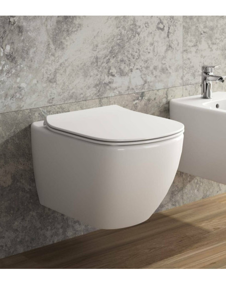Ideal Standard TESI pakabinamas klozetas (Aquablade),  su "Soft close" dangčiu, T354601