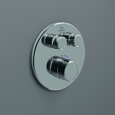 Ideal Standard Ceratherm Navigo potinkinis, termostatinis, dviejų krypčių, maišytuvas apvaliu korpusu, A7296