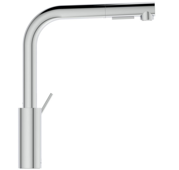 Virtuvinis L formos maišytuvas Ideal Standard Gusto BD420, su ištraukiama žarna, pasirenkama spalva