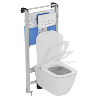 3in1 Ideal Standard I.life B klozeto komplektas su "soft close" dangčiu ir WC rėmu