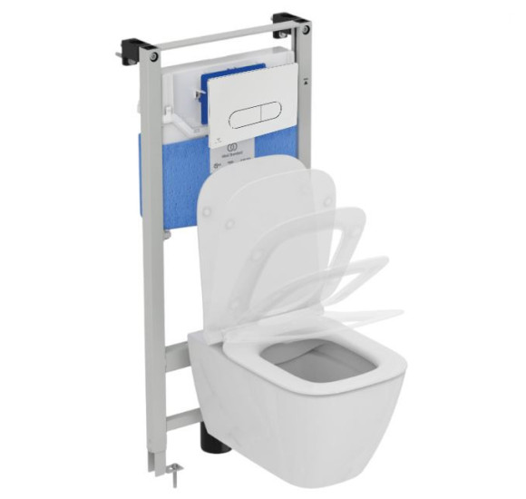 3in1 Ideal Standard I.life B klozeto komplektas su "soft close" dangčiu ir WC rėmu