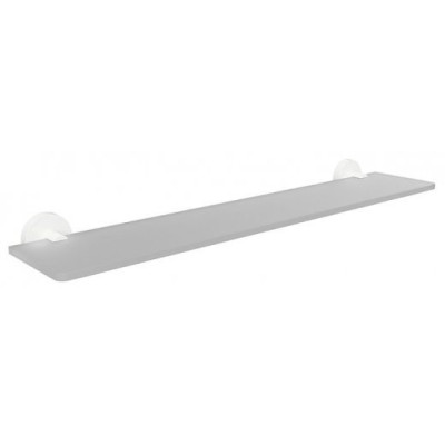 Stiklinė lentynėlė 600 mm Bemeta White (baltos spalvos)