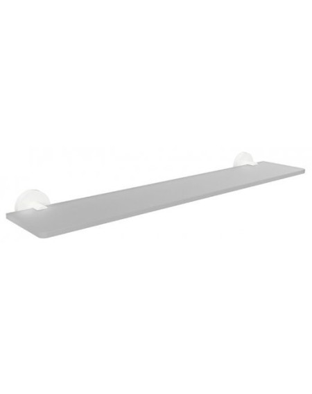 Stiklinė lentynėlė 600 mm Bemeta White (baltos spalvos)