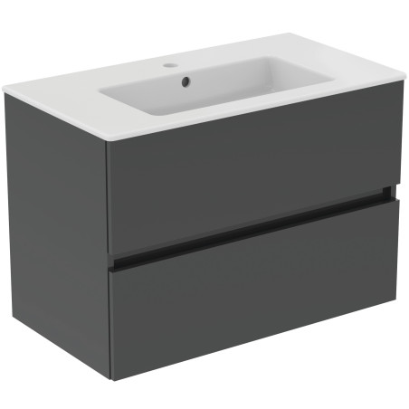 KOMPLEKTAS: Ideal Standard Eurovit pakabinama vonios spintelė su praustuvu 80 cm (815 x 450 x 565 mm)