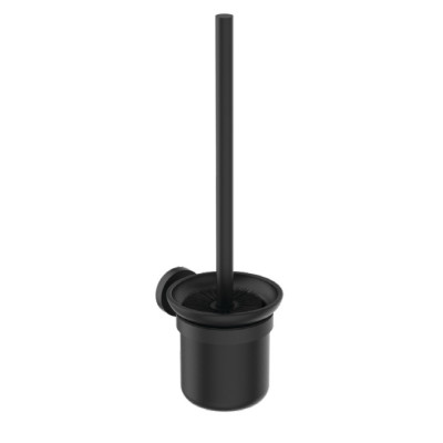 Ideal Standard Iom šepetys su laikikliu, tvirtinamas prie sienos, matinis stiklas, matinė juoda