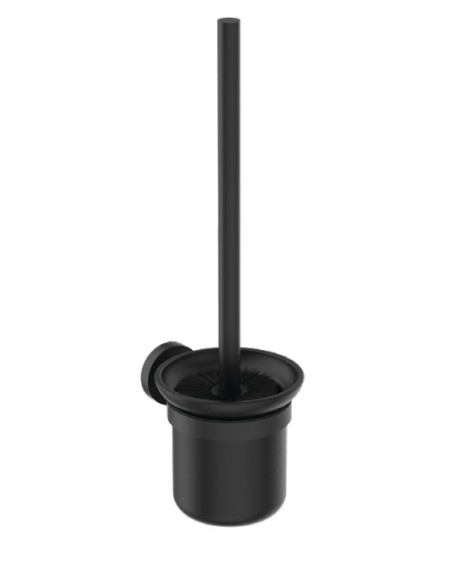 Ideal Standard Iom šepetys su laikikliu, tvirtinamas prie sienos, matinis stiklas, matinė juoda