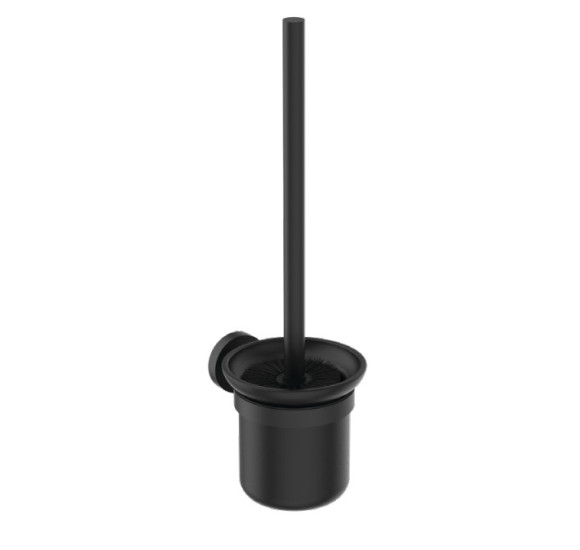 Ideal Standard Iom šepetys su laikikliu, tvirtinamas prie sienos, matinis stiklas, matinė juoda