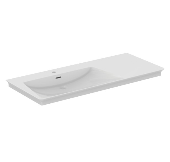 Ideal Standard La Dolce Vita  praustuvas 1260x535x145, baltos spalvos, su anga maišytuvui ir perlaja